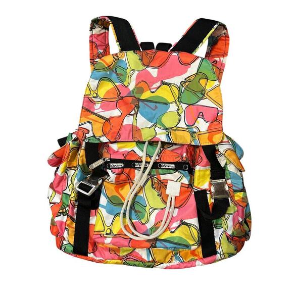 LeSportsac Colorful Sunglasses Print Backpack - Picture 1 of 6